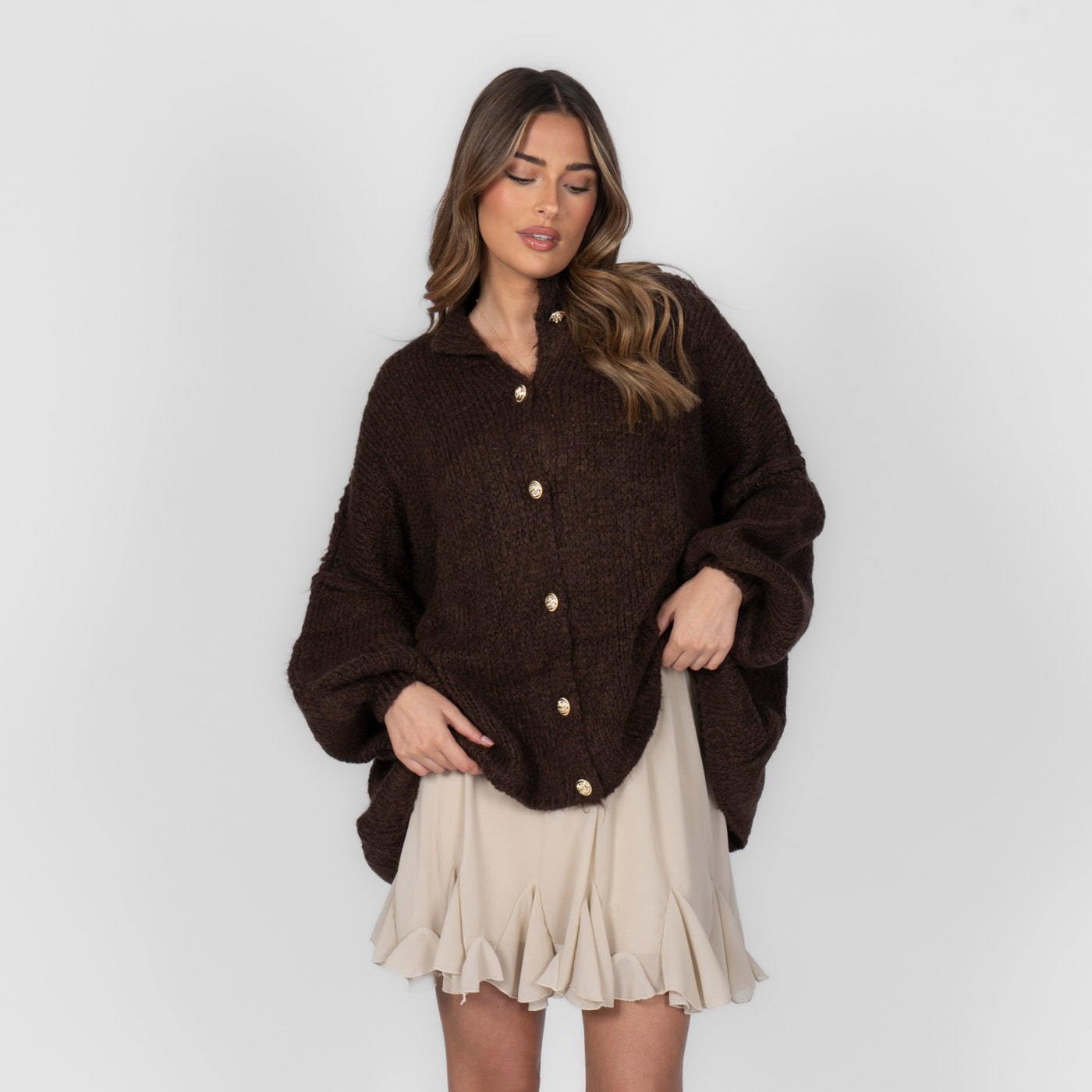 Verona - Cárdigan oversize de « Elegancia acogedora»