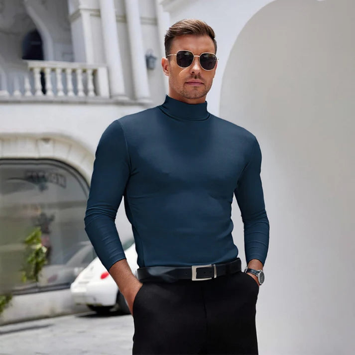 Vittorio – Camiseta elegante de cuello alto.