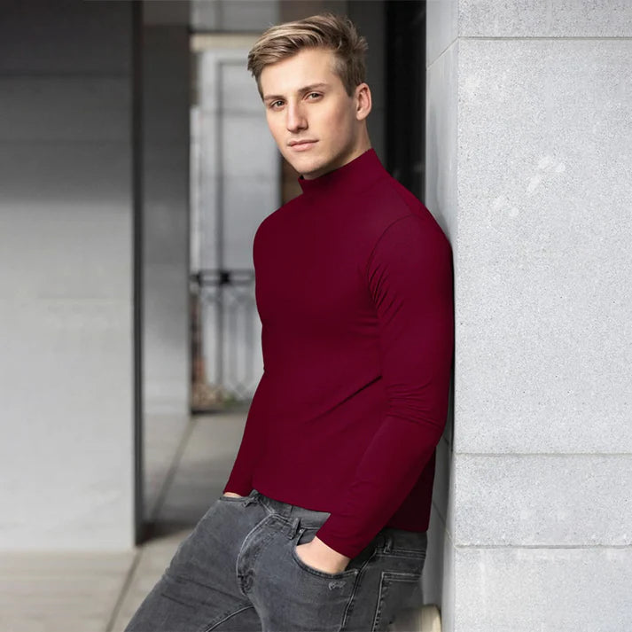 Vittorio – Camiseta elegante de cuello alto.