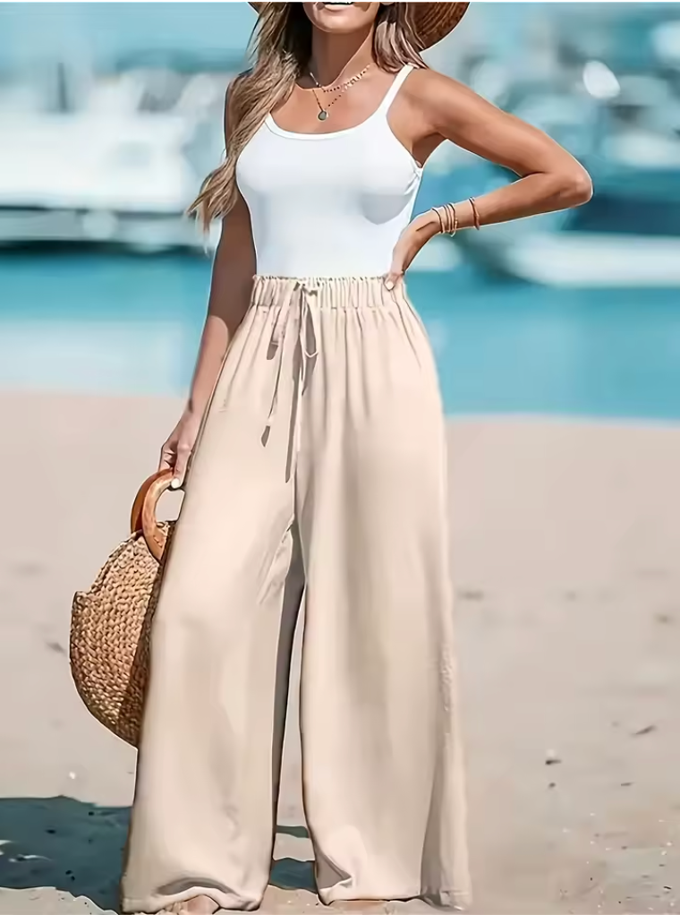 Aitana – Pantalón fluido de cintura alta