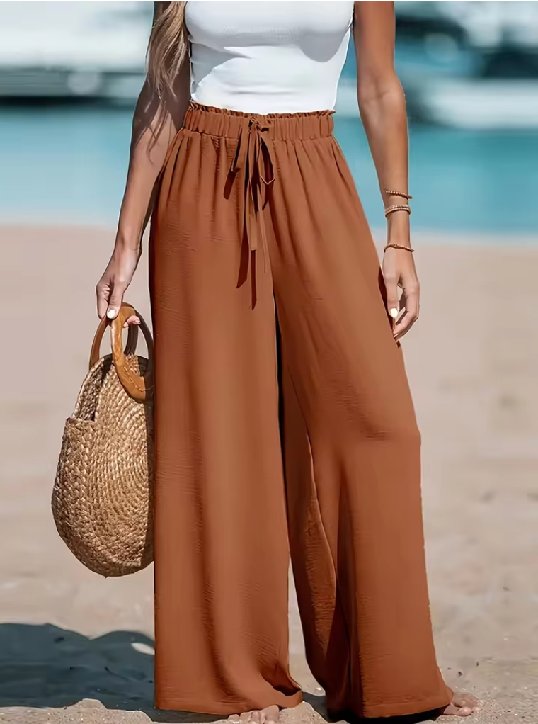 Aitana – Pantalón fluido de cintura alta