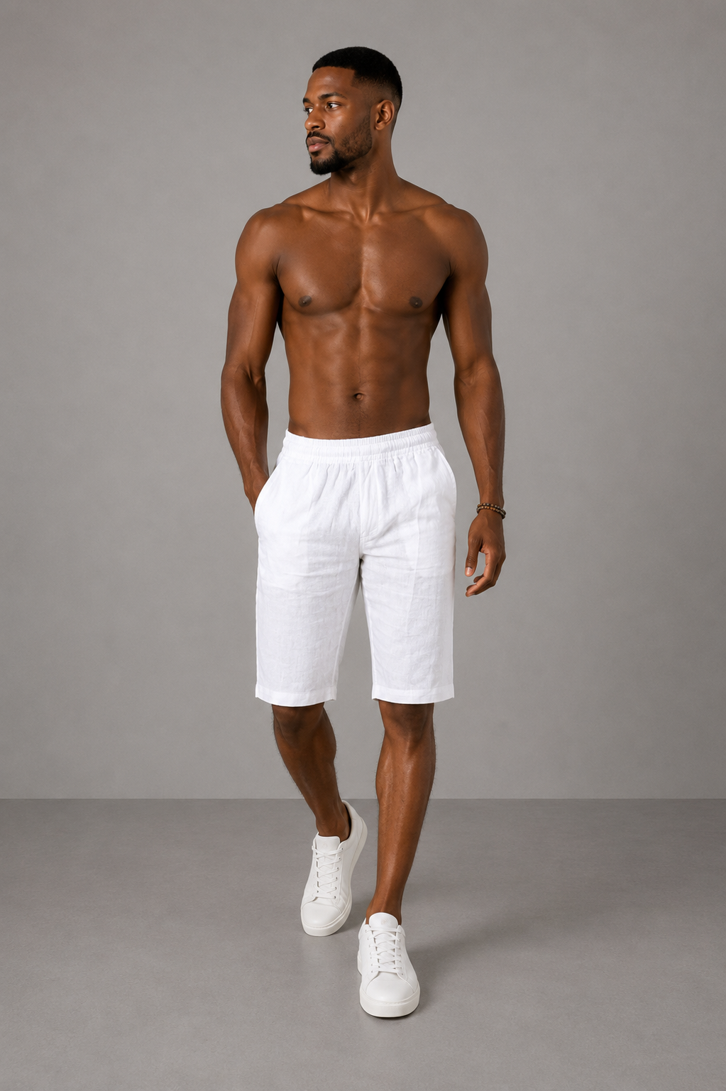 Marco – Pantalones cortos transpirables de lino y algodón