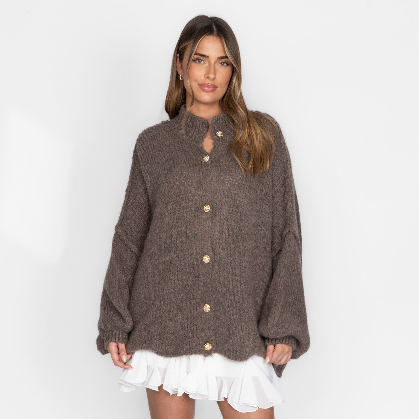 Verona - Cárdigan oversize de « Elegancia acogedora»