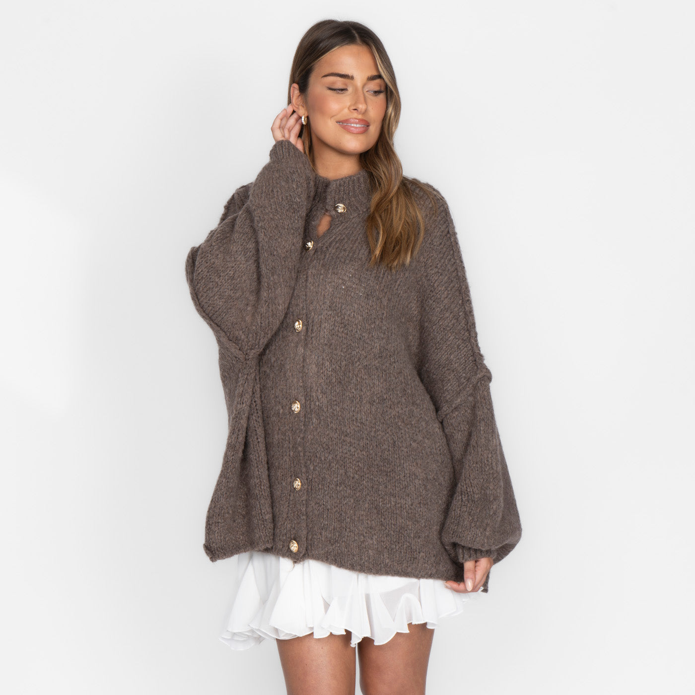 Verona - Cárdigan oversize de « Elegancia acogedora»