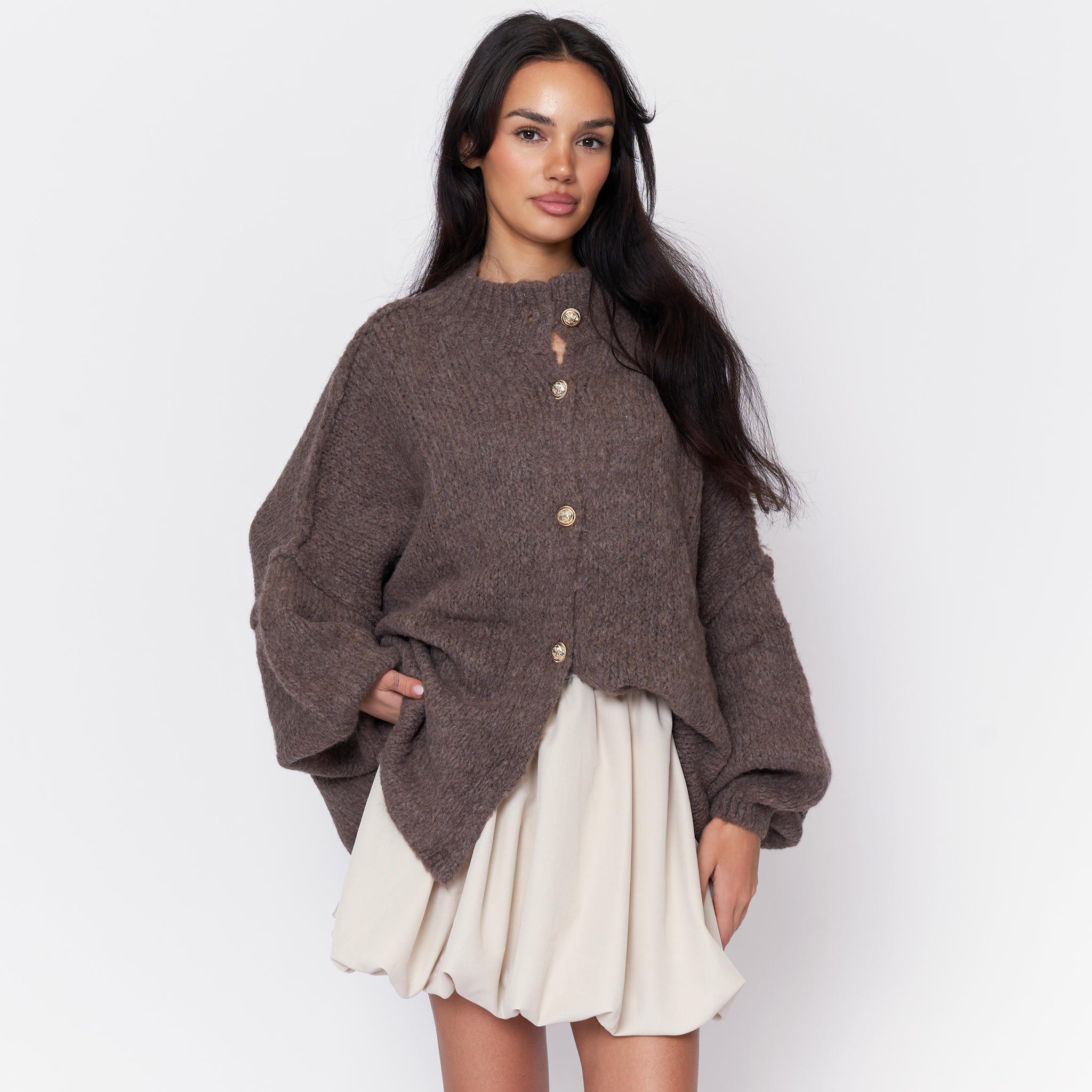 Verona - Cárdigan oversize de « Elegancia acogedora»