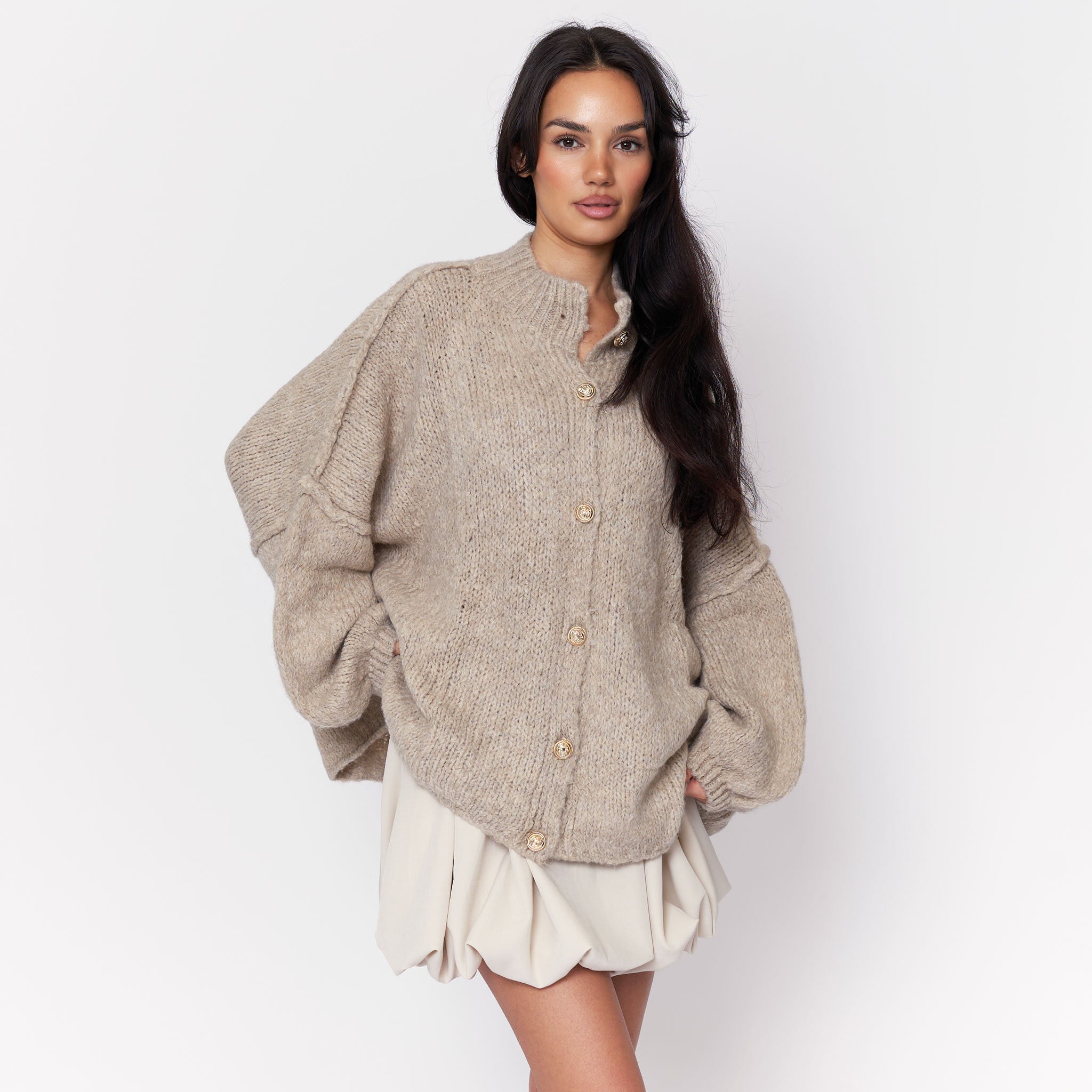 Verona - Cárdigan oversize de « Elegancia acogedora»