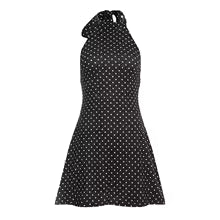 Valentina – Vestido halter de lunares