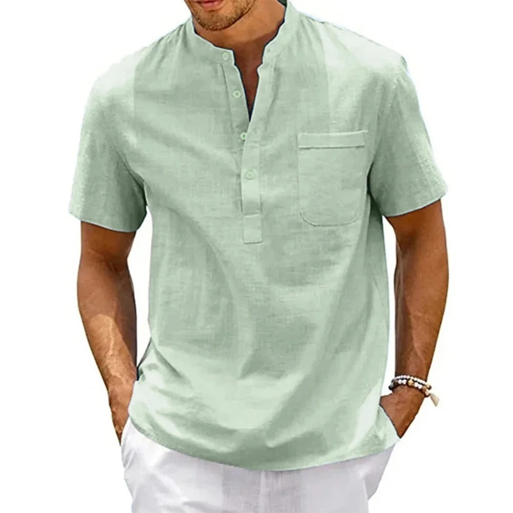 Elio - Camisa de lino fresca, elegante y transpirable