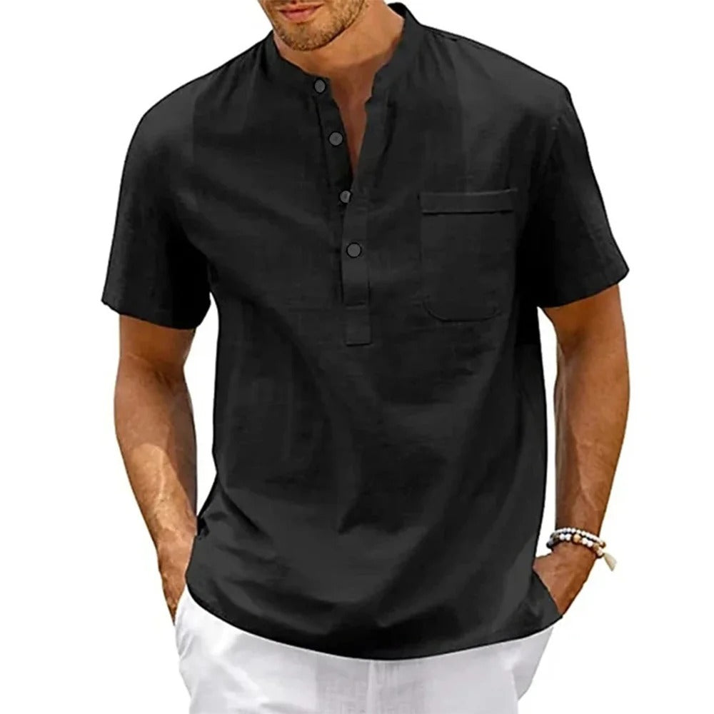 Elio - Camisa de lino fresca, elegante y transpirable