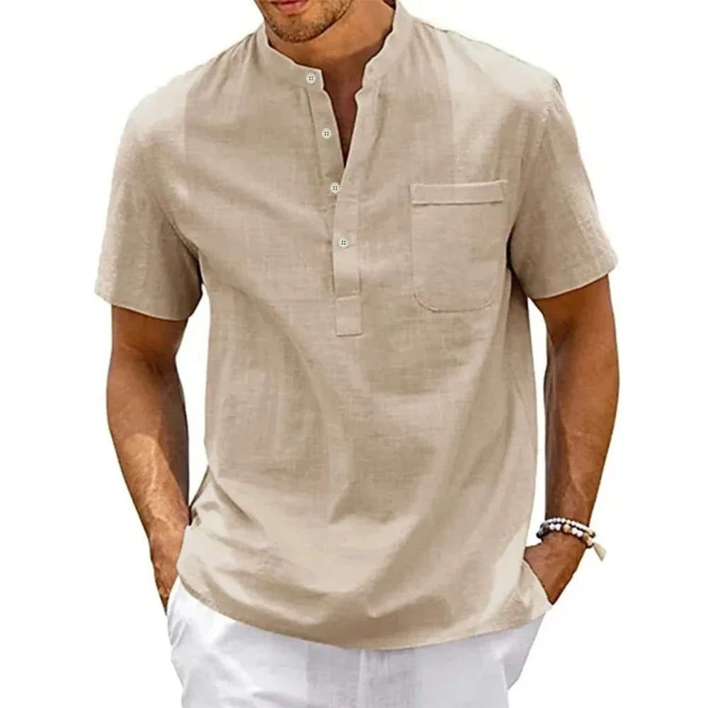 Elio - Camisa de lino fresca, elegante y transpirable