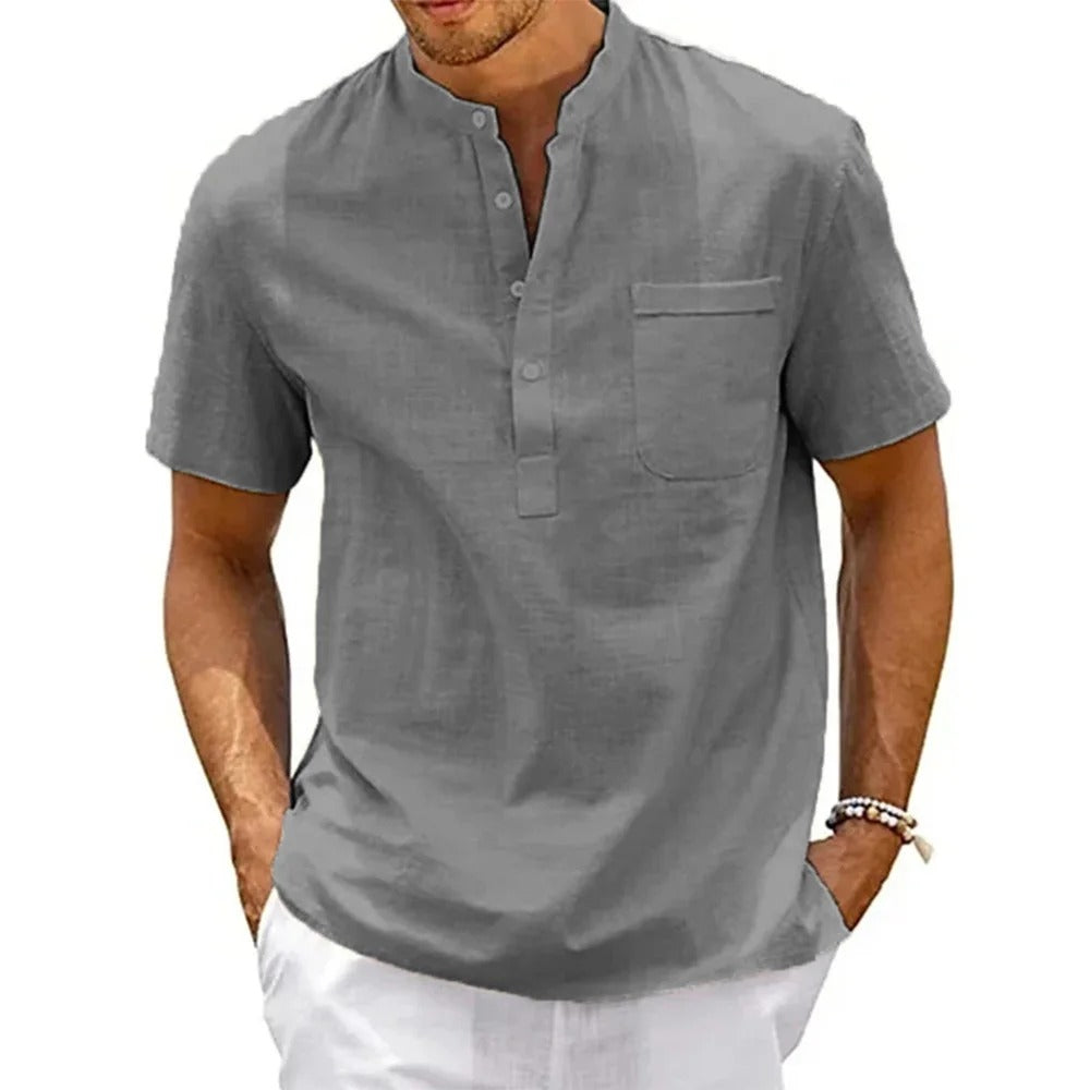 Elio - Camisa de lino fresca, elegante y transpirable
