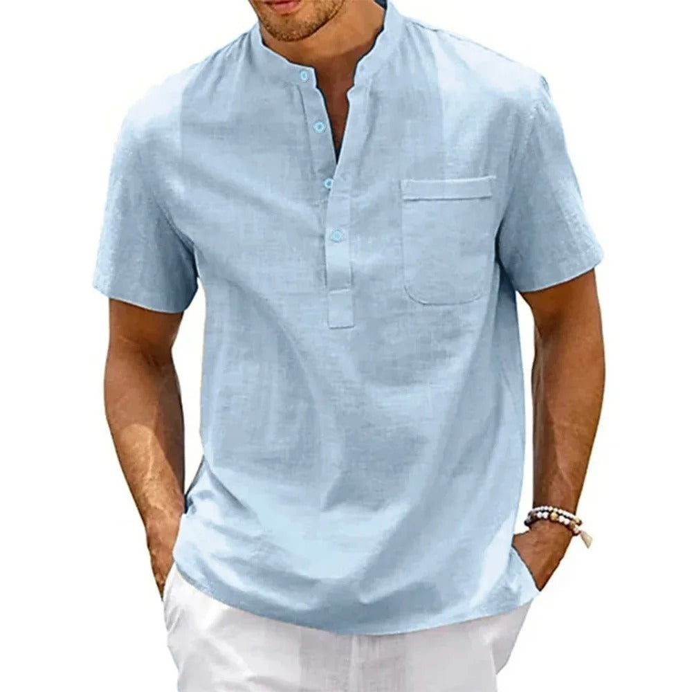 Elio - Camisa de lino fresca, elegante y transpirable