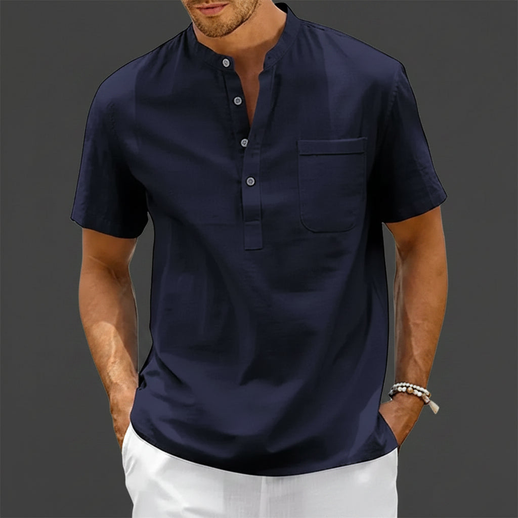 Elio - Camisa de lino fresca, elegante y transpirable