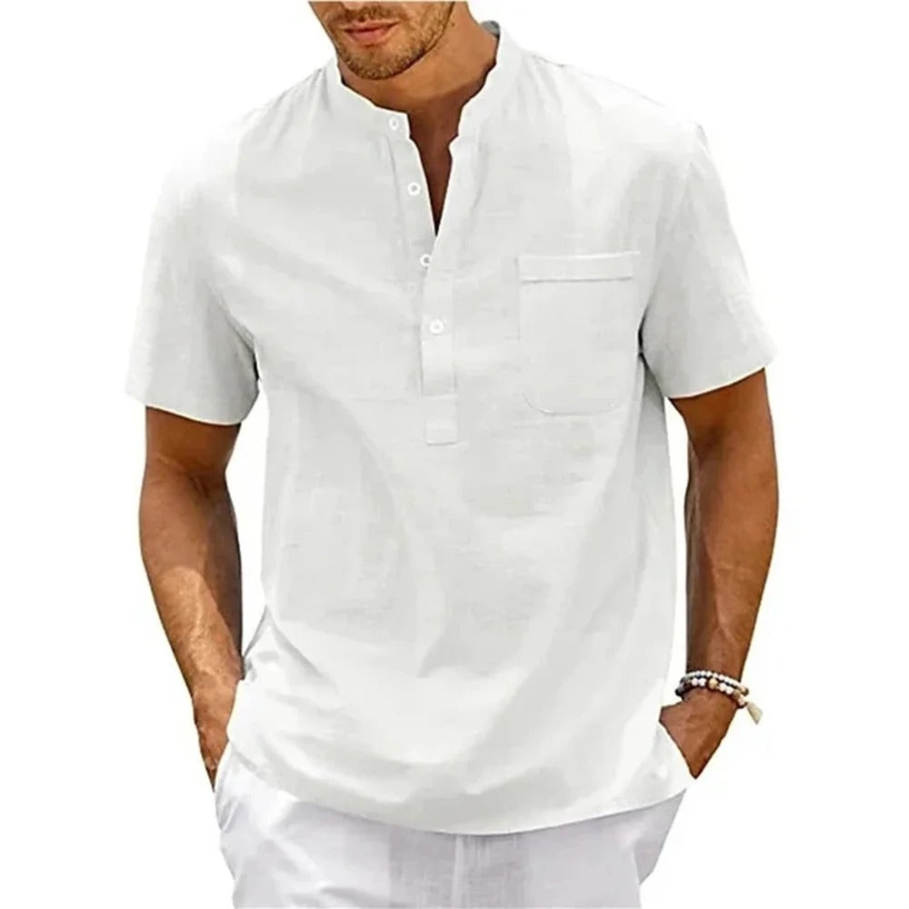 Elio - Camisa de lino fresca, elegante y transpirable
