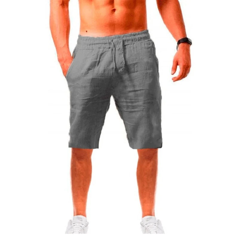 Marco – Pantalones cortos transpirables de lino y algodón