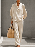 Camila - Conjunto de lino elegante y natural