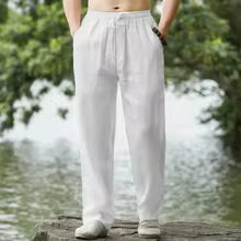 Luca - Pantalón relajado de lino transpirable para verano