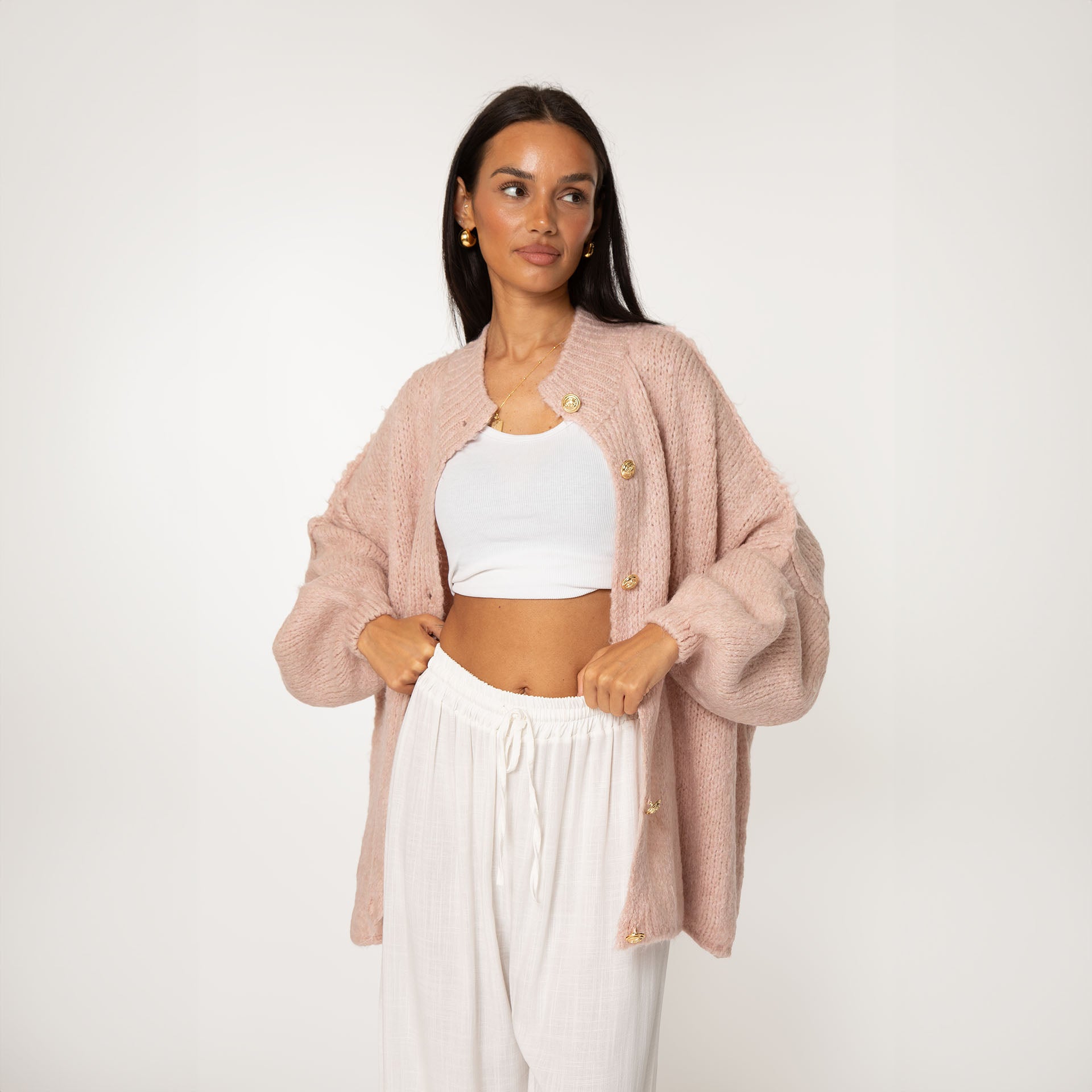 Verona - Cárdigan oversize de « Elegancia acogedora»