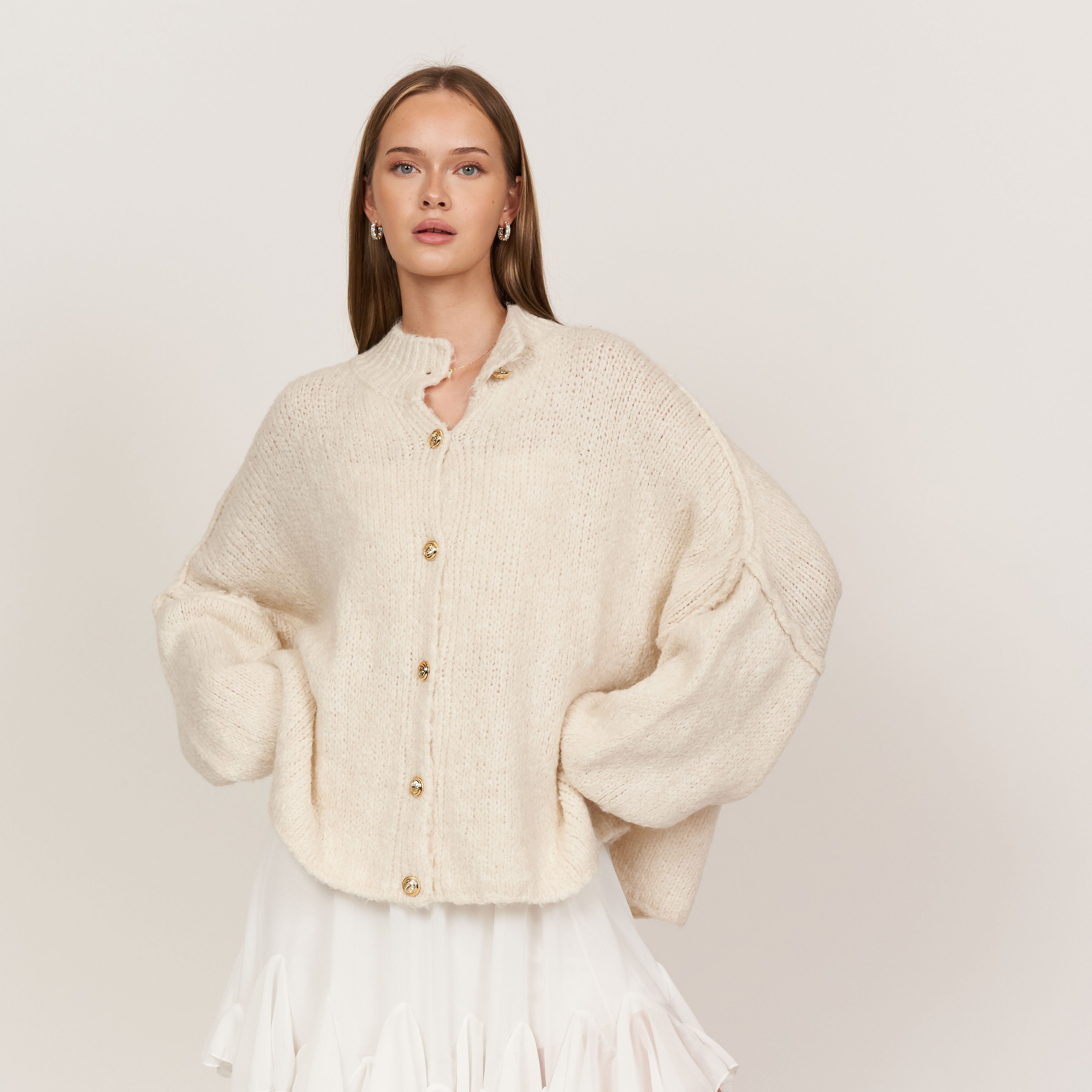 Verona - Cárdigan oversize de « Elegancia acogedora»