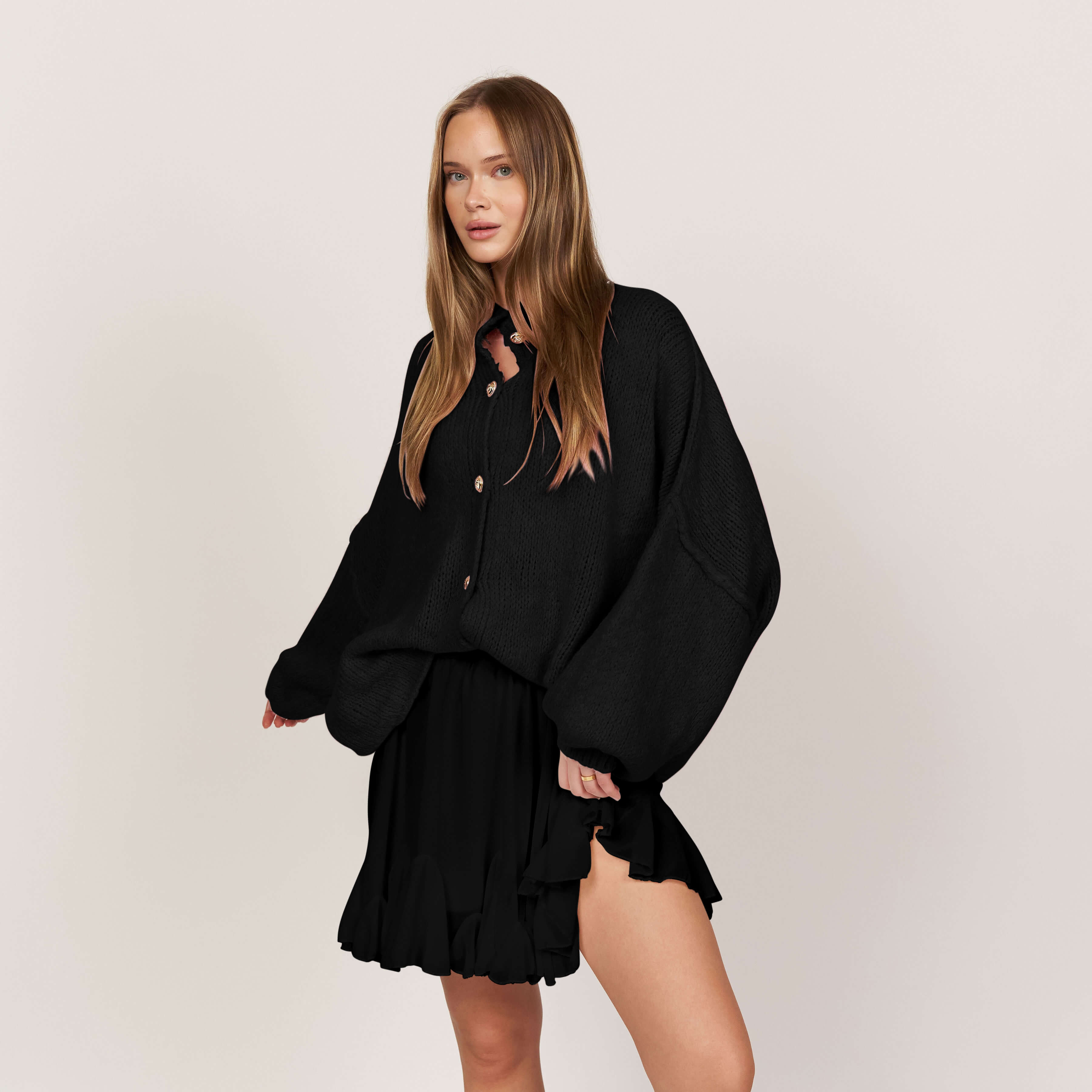 Verona - Cárdigan oversize de « Elegancia acogedora»
