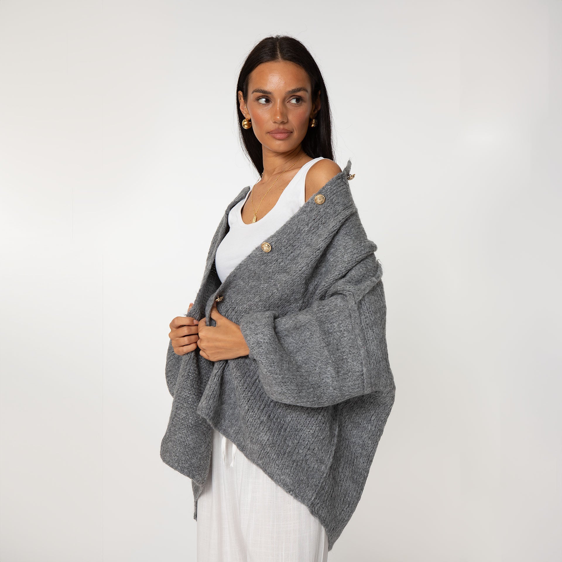 Verona - Cárdigan oversize de « Elegancia acogedora»