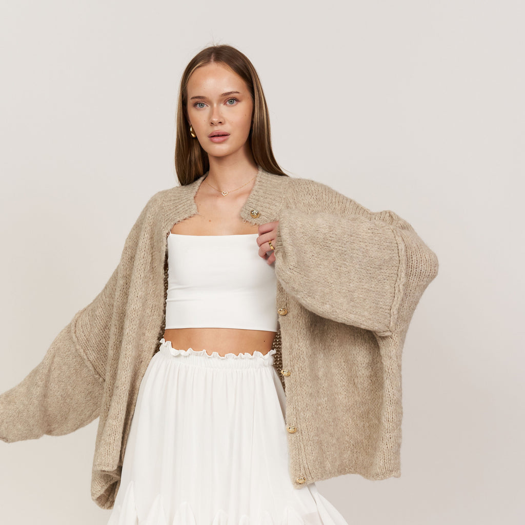 Verona - Cárdigan oversize de « Elegancia acogedora»