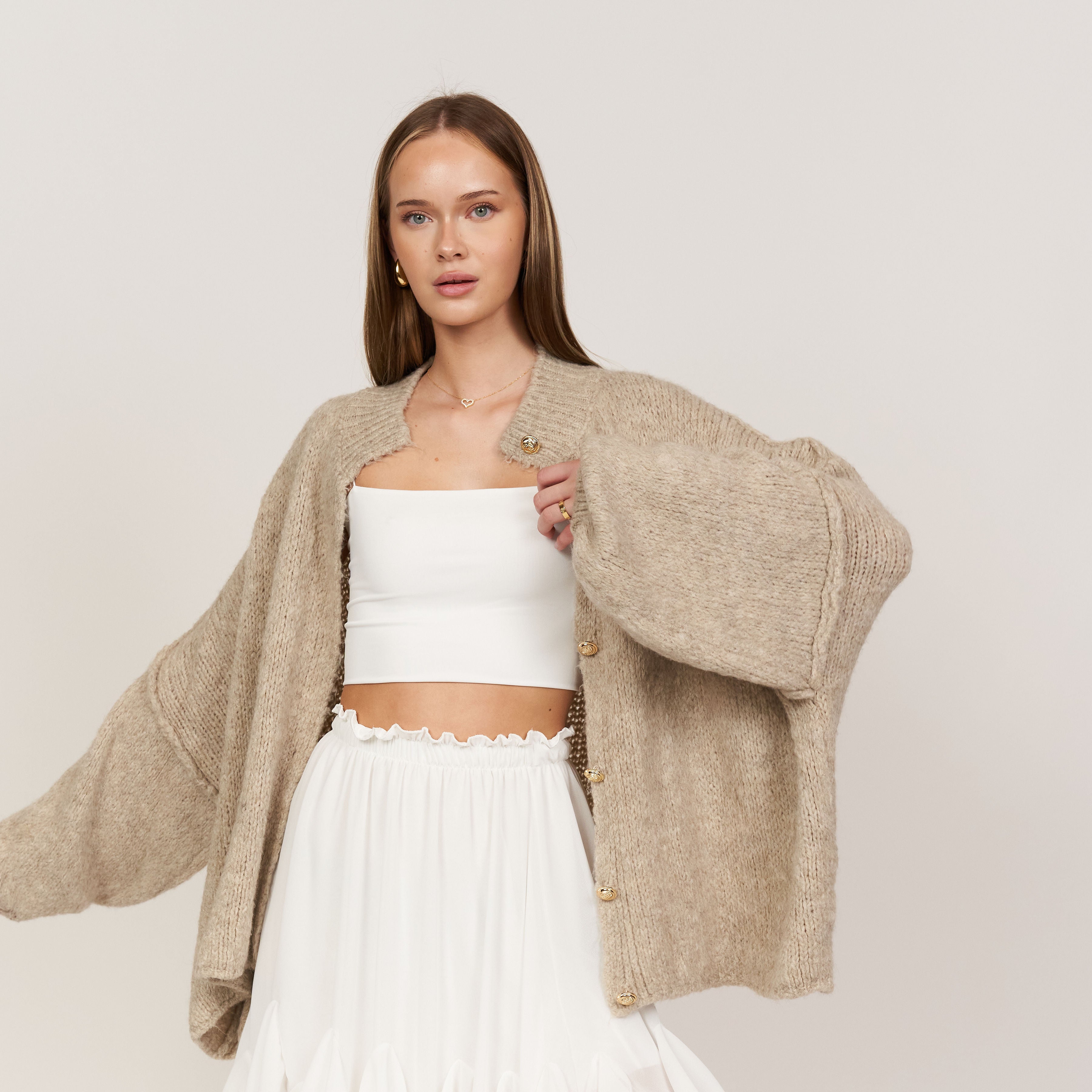 Verona - Cárdigan oversize de « Elegancia acogedora»