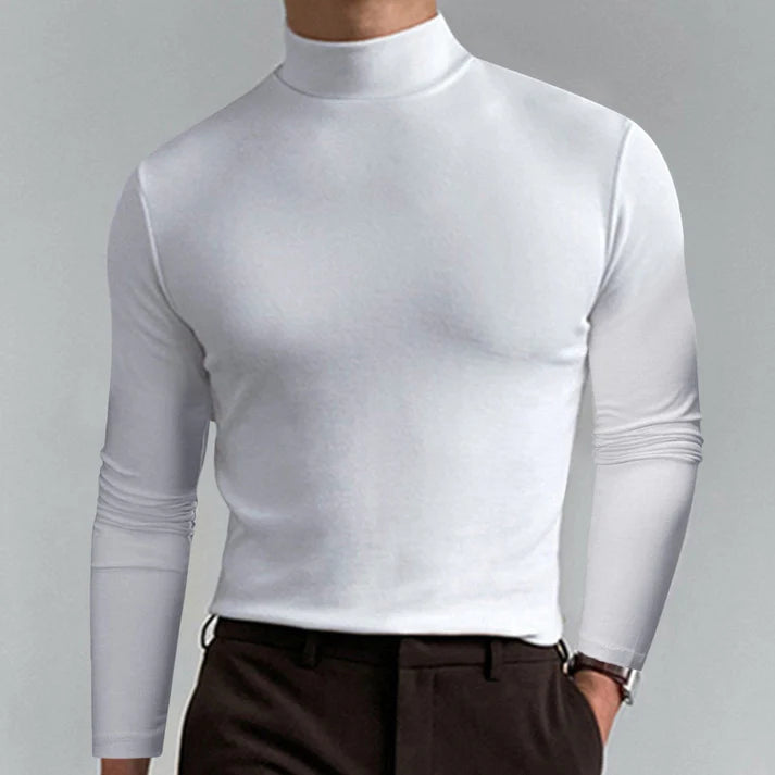 Vittorio – Camiseta elegante de cuello alto.