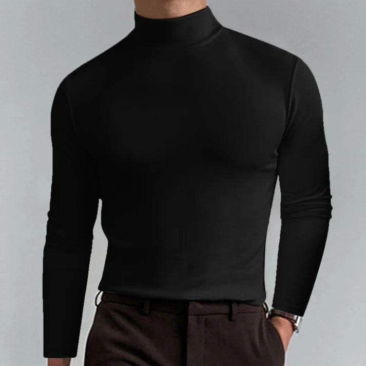 Vittorio – Camiseta elegante de cuello alto.