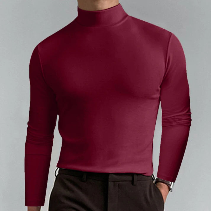 Vittorio – Camiseta elegante de cuello alto.